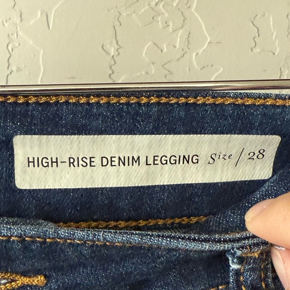 Pilcro and the letterpress|Anthro high rise denim leggings,medium wash jeans••28 - Picture 12 of 16